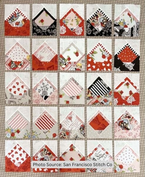 Mail Quilt Idea from San Francisco Stitch Co