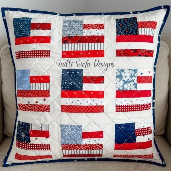 Patriot Flag Pillow Quilt Pattern - etsy
