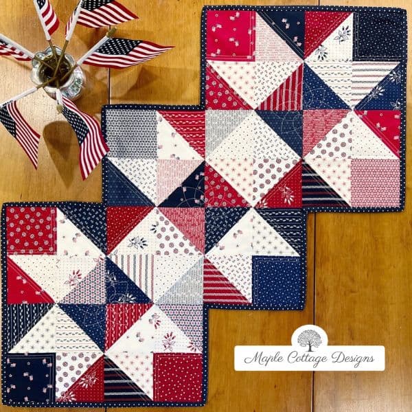 Patriotic Stars Table Runner Quilt Pattern - etsy