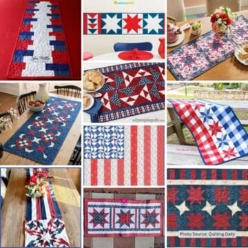 Patriotic Table Runner Quilt Patterns Roundup Featured Cover