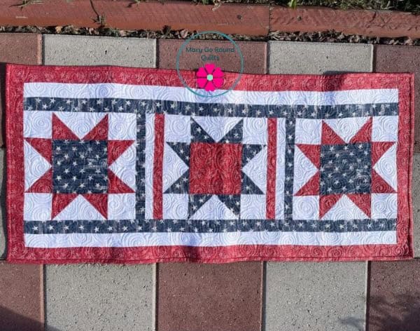 Patriotic Table Runner - free quilt pattern