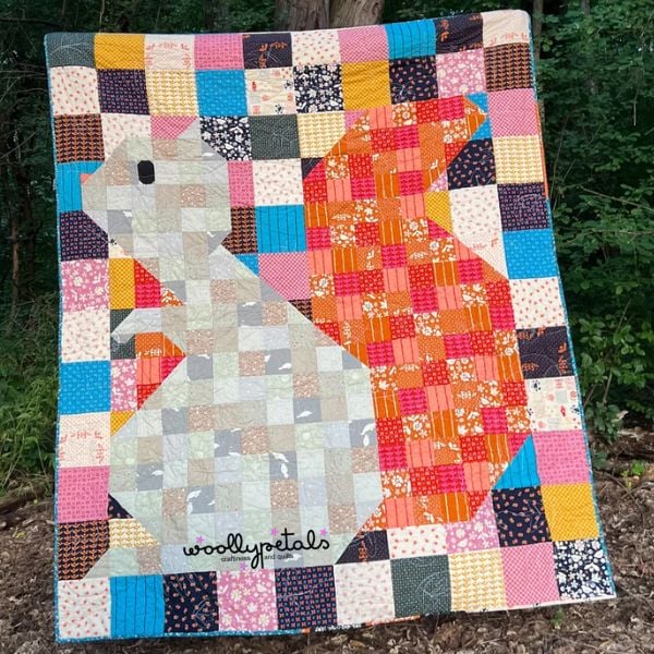 Pixelated Squirrel Quilt Pattern - etsy