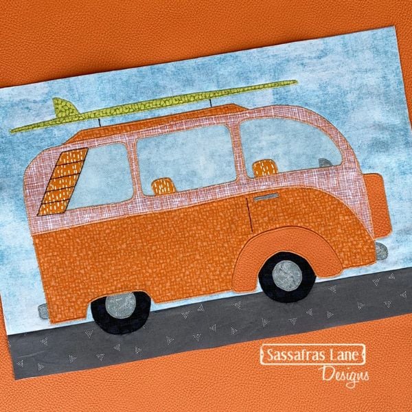 Retro Van Quilt Block Pattern - etsy