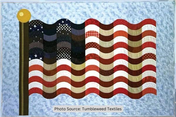 Rippling Flag Quilt Pattern - etsy