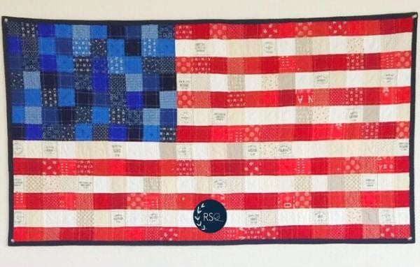 Scrappy American Flag Quilt Pattern - etsy