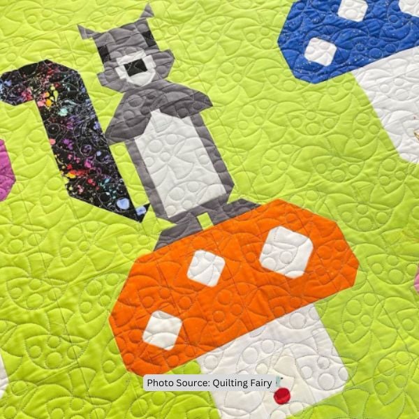 Squirrel Quilt Idea from Quilting Fairy