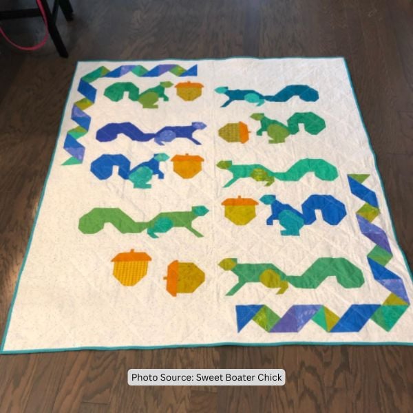 Squirrel Quilt Idea from Sweet Boater Chick