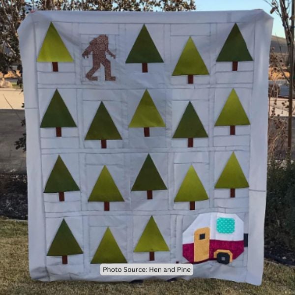 Trailer Quilt Idea from Hen and Pine