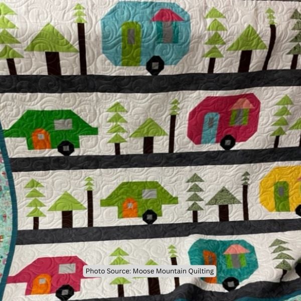 Trailer Quilt Idea from Moose Mountain Quilting