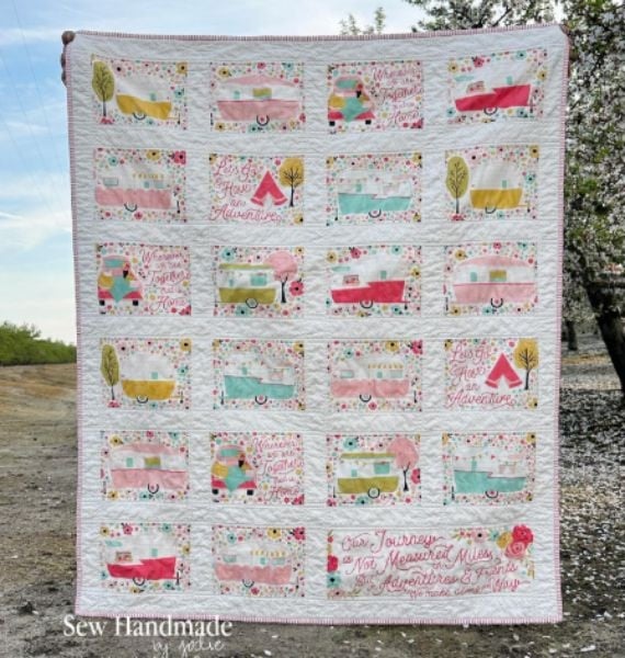 Trailer Quilt Idea from Sew Handmade by Jodie