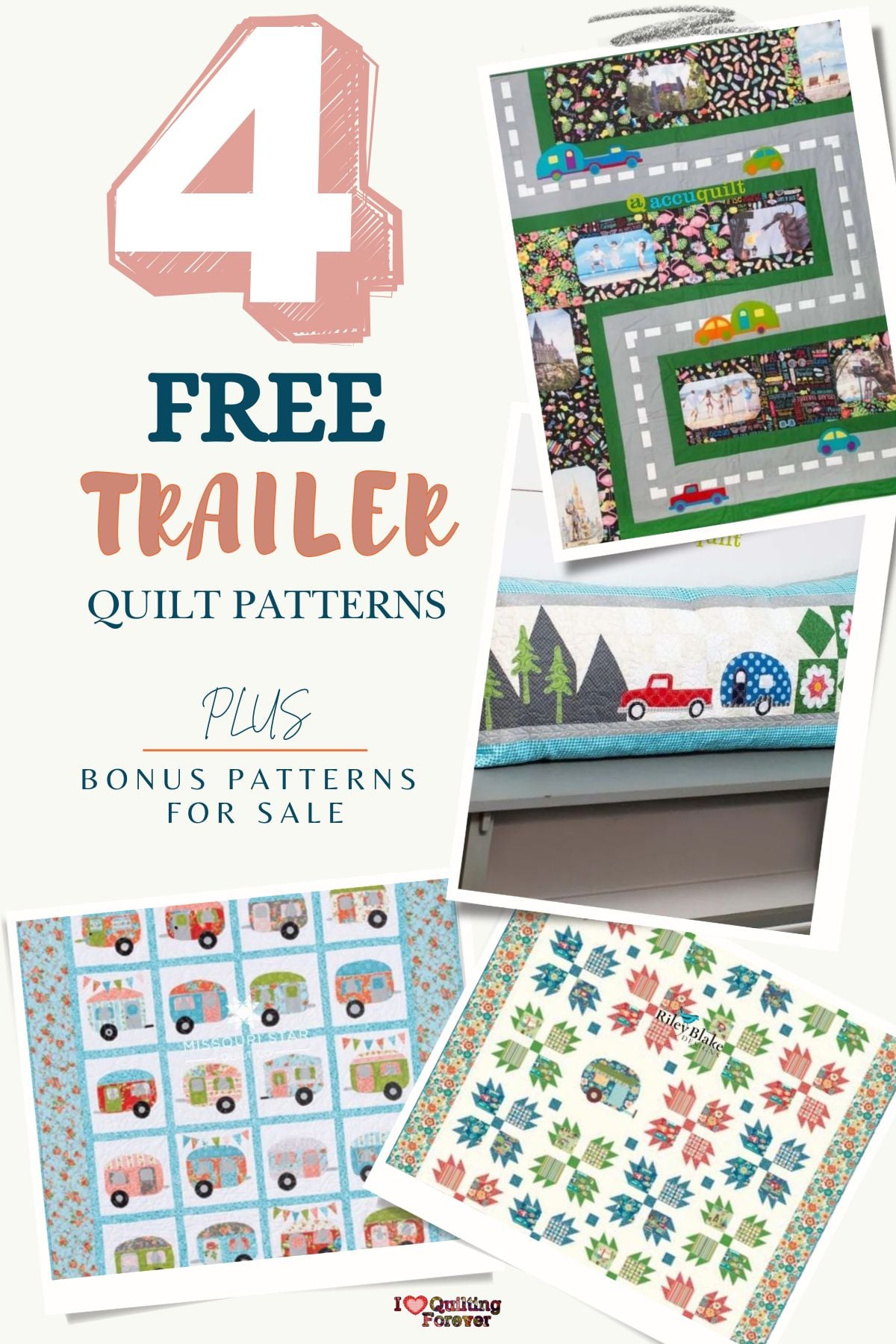 Trailer Quilt Patterns Roundup 1 ILQF Pinterest