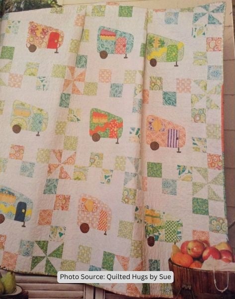 Vintage Caravan Quilt Pattern - etsy