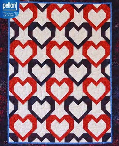 Your Heart Touches Ours - free quilt pattern
