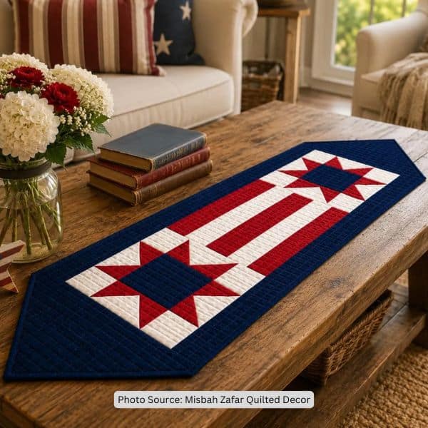 America 250 Patriotic Table Runner Quilt Pattern - etsy
