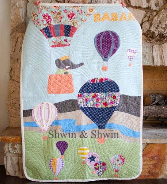 Babar Hot Air Balloon - free quilt pattern
