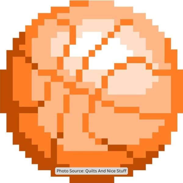Basketball Pixel Quilt Pattern - etsy