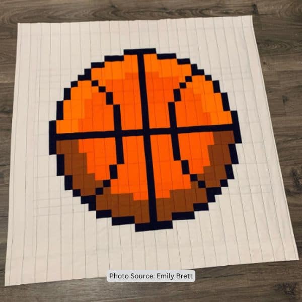Basketball Quilt Idea from Emily Brett