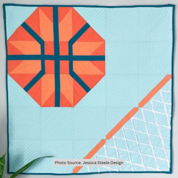 Basketball Quilt Idea from Jessica Steele Design