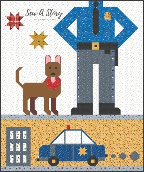 Be A Police Officer Quilt Pattern - etsy