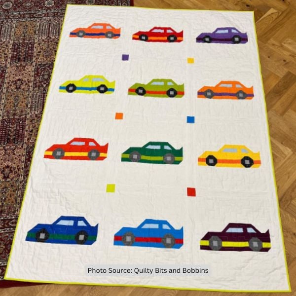 Car Quilt Ideas from Quilty Bits and Bobbins