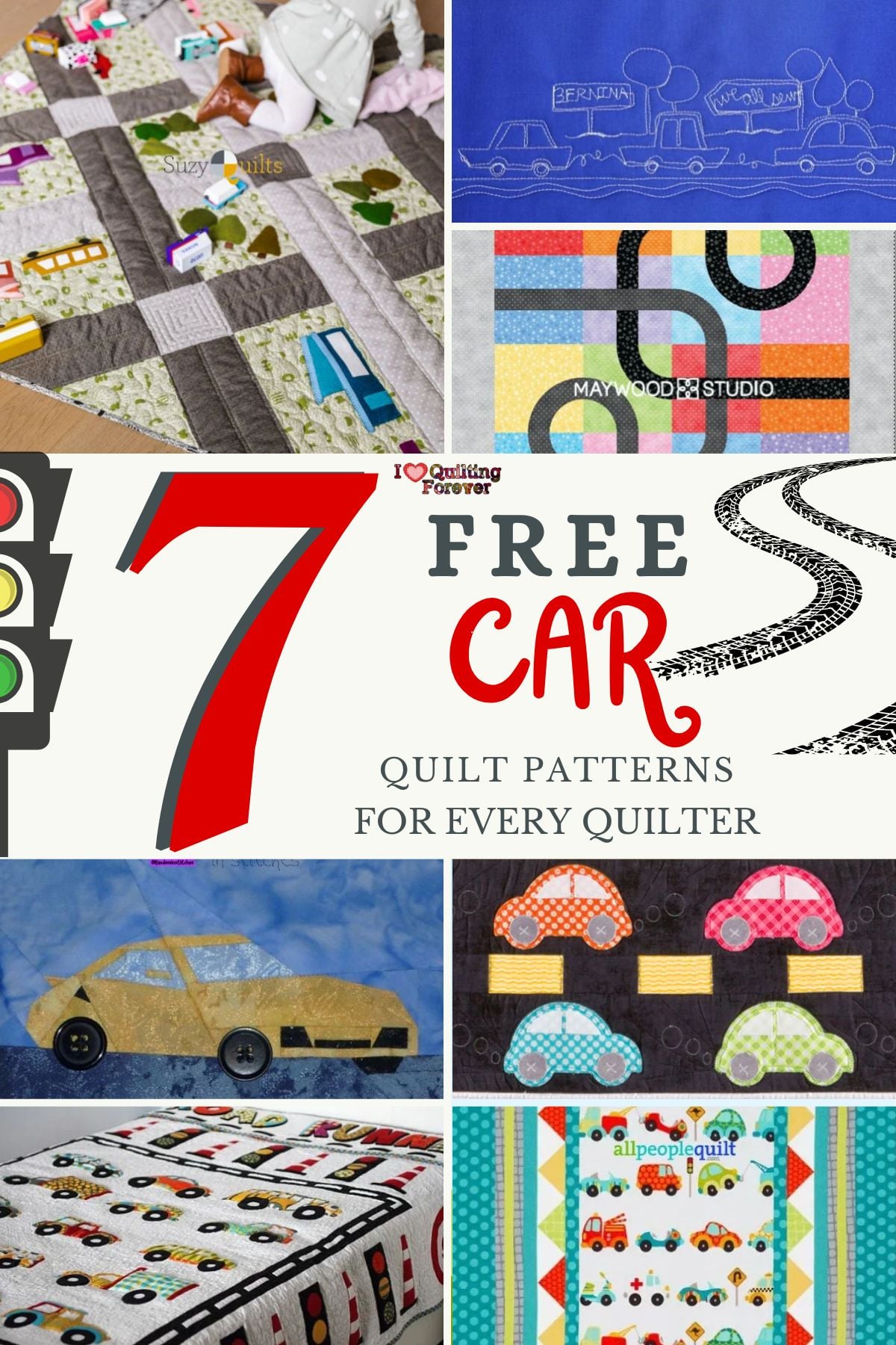 Car Quilt Patterns Roundup 1 ILQF Pinterest