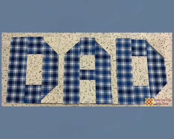 Dad Block - free quilt pattern