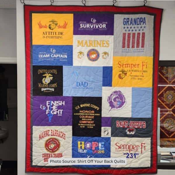 Father's Day Quilt Idea from Shirt Off Your Back Quilts