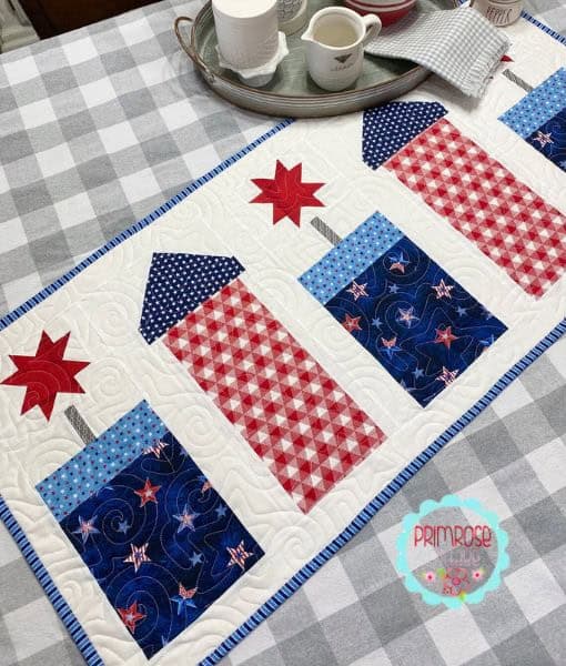Firework Frenzy Table Runner Quilt Pattern - etsy
