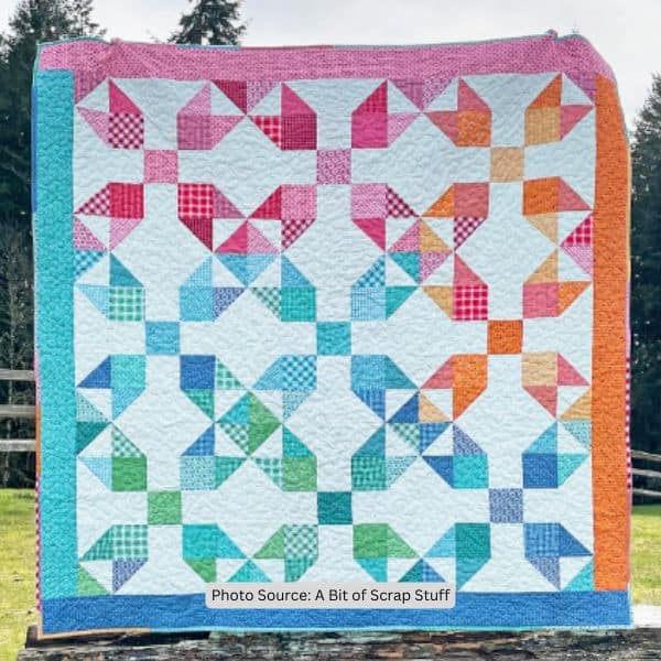 Fireworks Quilt Idea from A Bit of Scrap Stuff