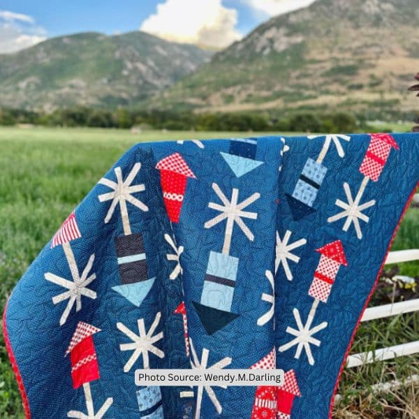 Fireworks Quilt Idea from Wendy.M.Darling