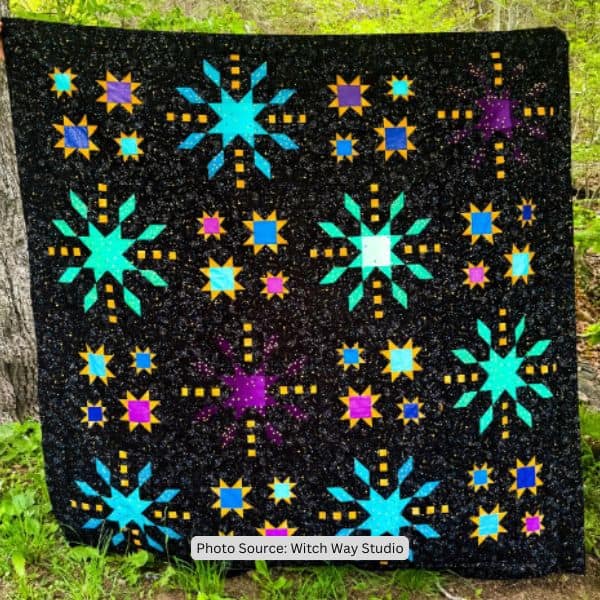 Fireworks Quilt Idea from Witch Way Studio