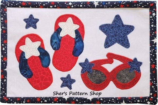 Flip Flop Mug Rug Quilt Pattern - etsy