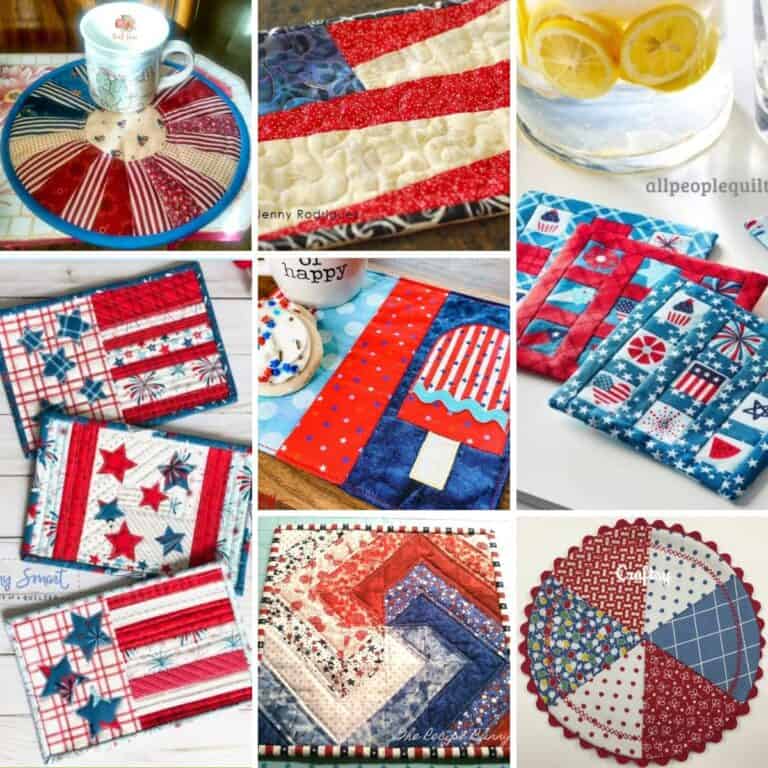 Top 7 Free Fourth Of July Mug Rug Quilt Patterns (+8 Bonus Patterns For Sale)