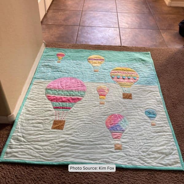 Hot Air Balloon Quilt Idea from Kim Fox