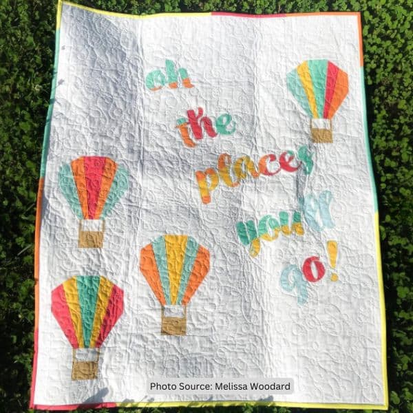 Hot Air Balloon Quilt Idea from Melissa Woodard