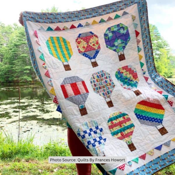 Hot Air Balloon Quilt Idea from Quilts By Frances Howort