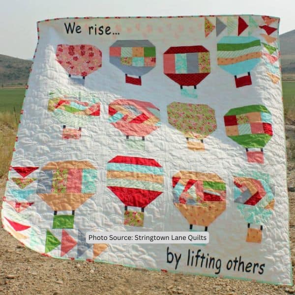 Hot Air Balloon Quilt Idea from Stringtown Lane Quilts