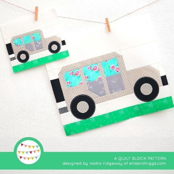 Offroad Car Quilt Block Pattern - etsy