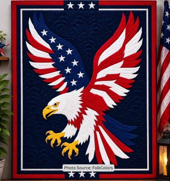 Patriotic Eagle Quilt Pattern - etsy