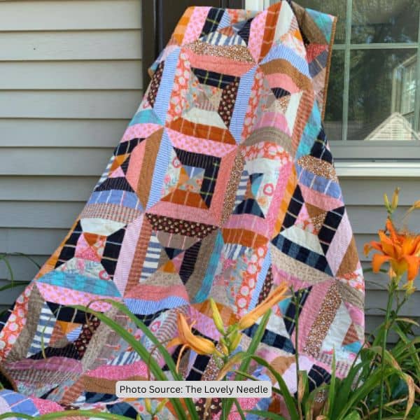 Picnic Quilt Idea from The Lovely Needle