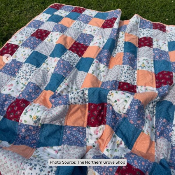Picnic Quilt Idea from The Northern Grove Shop