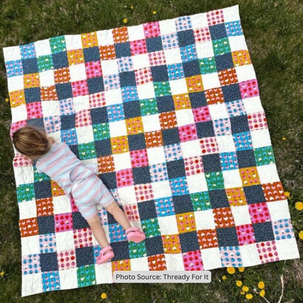 Picnic Quilt Idea from Thready For It