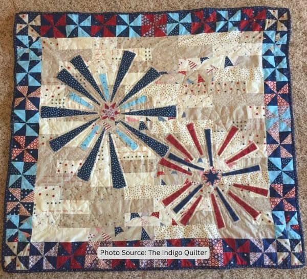 Pinwheel Fireworks Quilt Pattern - etsy 