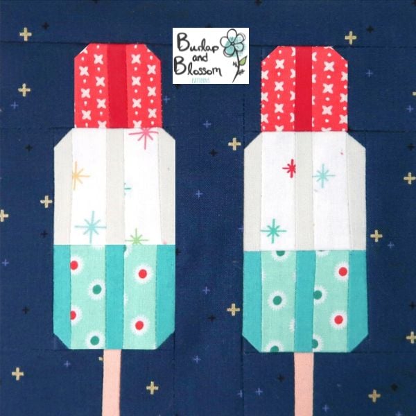 Popsicles 4th Of July Quilt Block Pattern - etsy