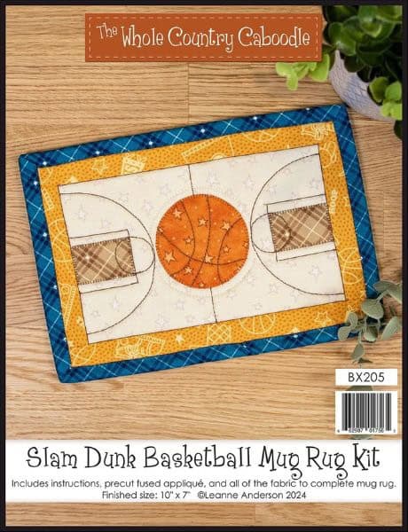 Slam Dunk Basketball Mug Rug Kit - etsy