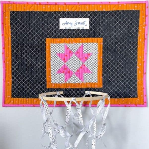 Slam-Dunk Quilted Basketball Hoop - free quilt pattern