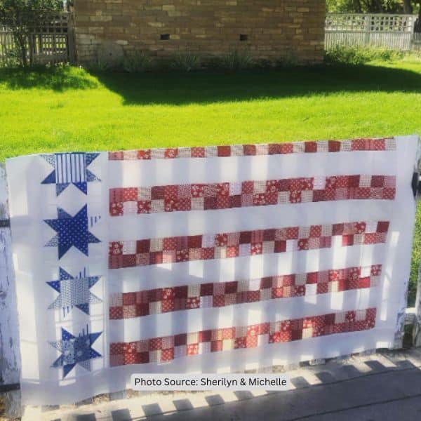 Stars and Stripes Quilt Idea from Sherilyn & Michelle