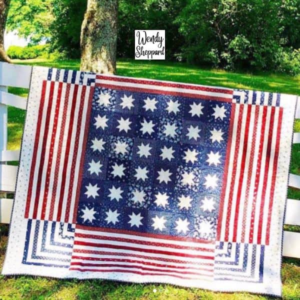 Stars and Stripes Quilt Idea from Wendy Sheppard