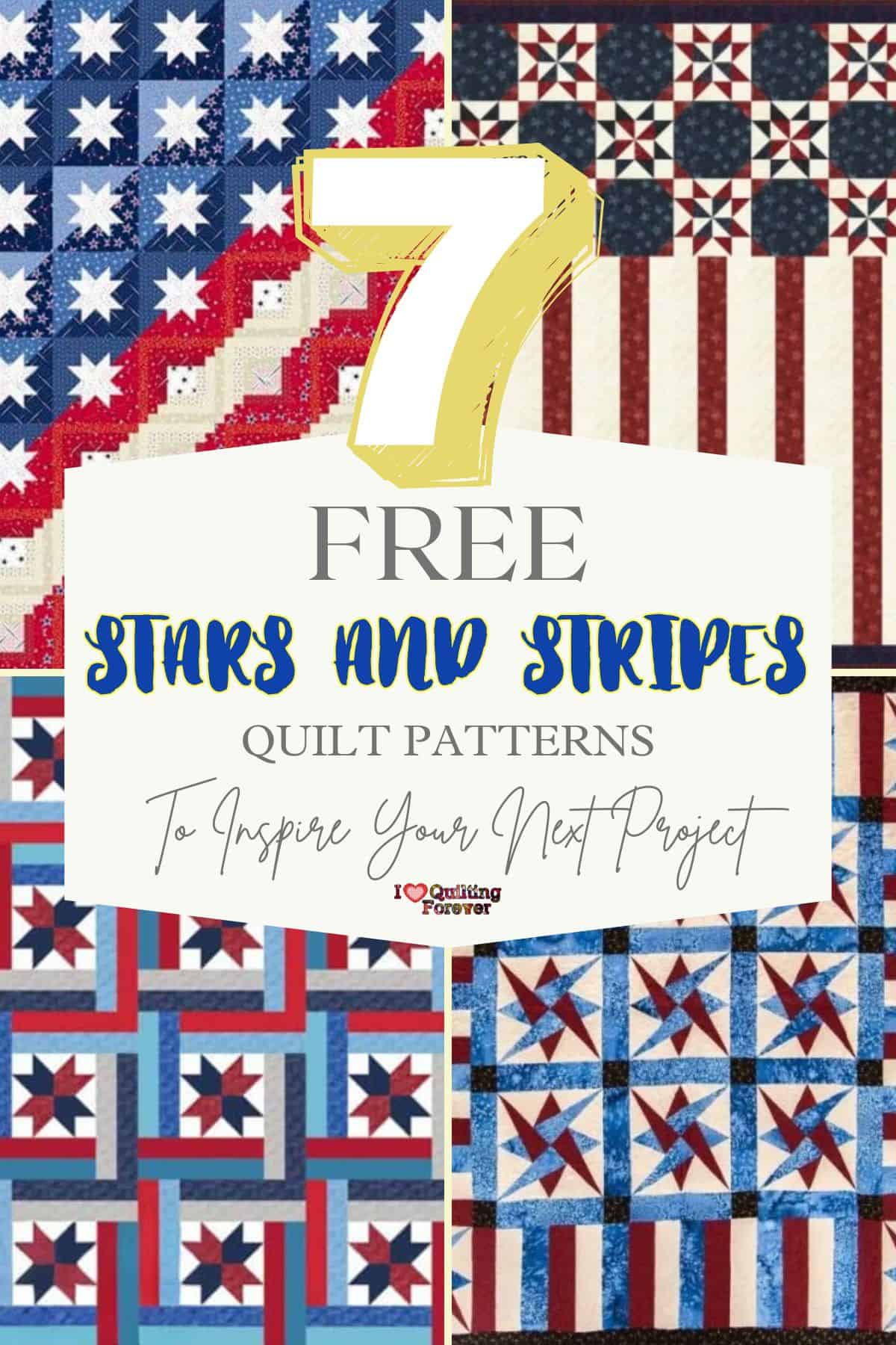 Top 7 Free Stars and Stripes Quilt Patterns (+9 Bonus Patterns For Sale ...