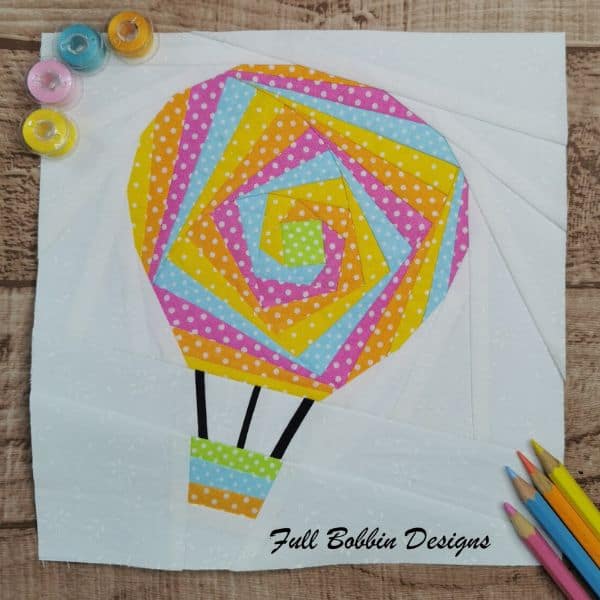 Swirly Hot Air Balloon Quilt Pattern - etsy